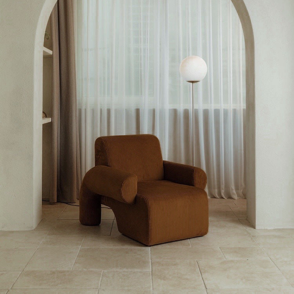 Corduroy velvet Chaise Lounge BUDAPEST