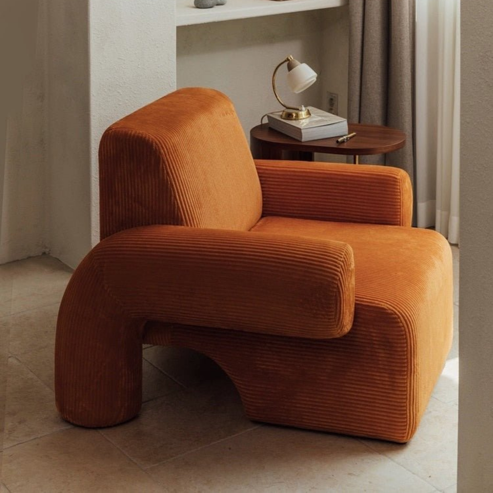 Corduroy velvet Chaise Lounge BUDAPEST