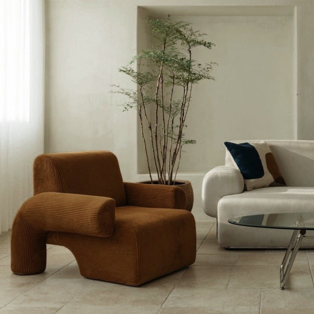 Corduroy velvet Chaise Lounge BUDAPEST