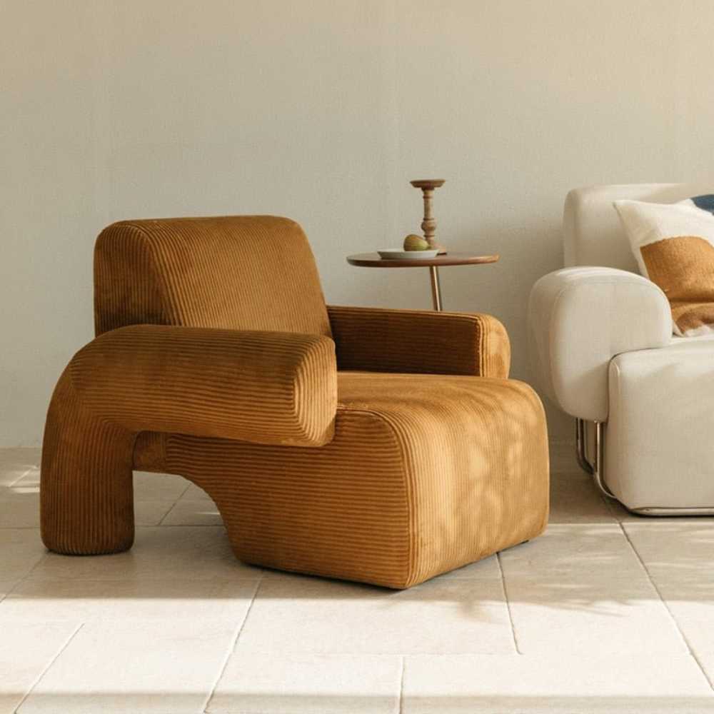 Corduroy velvet Chaise Lounge BUDAPEST