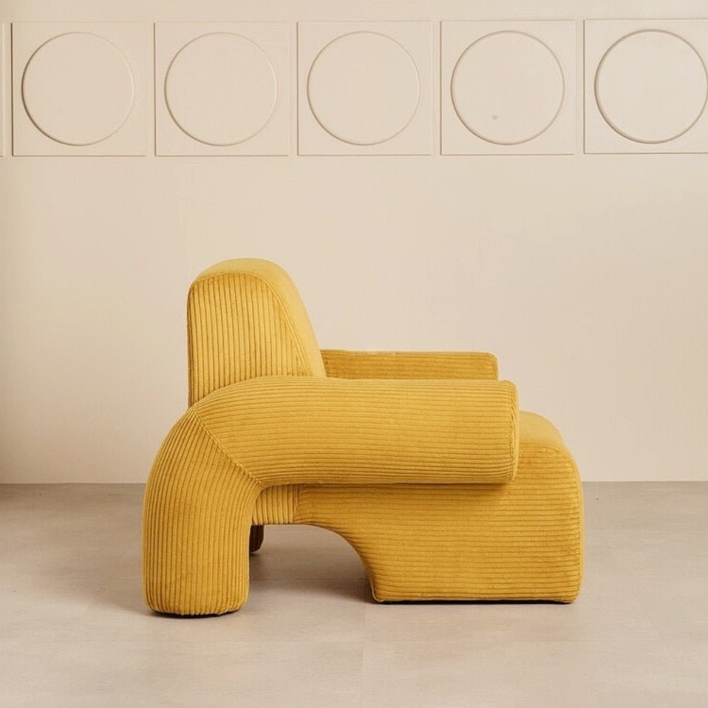 Corduroy velvet Chaise Lounge BUDAPEST