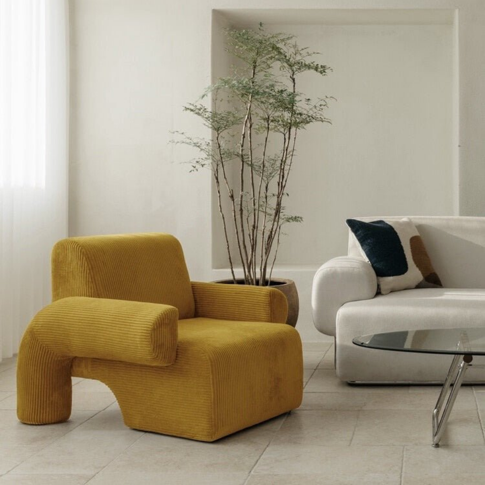 Corduroy velvet Chaise Lounge BUDAPEST