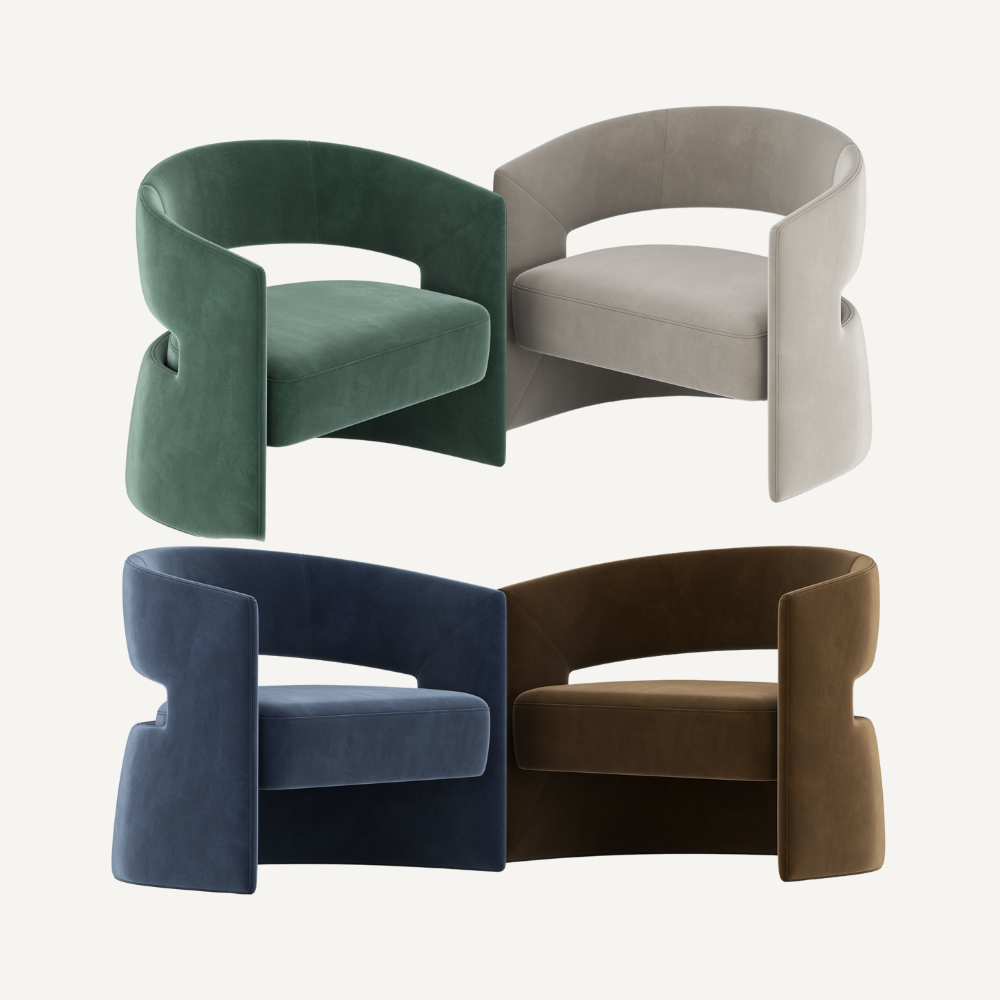 Curved chair MASTER PARIS