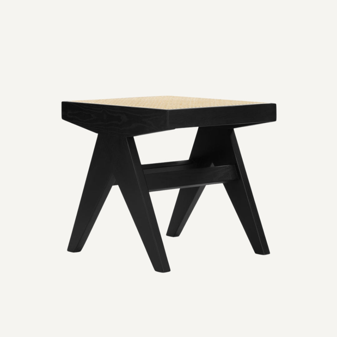 Jeanne low cane stool