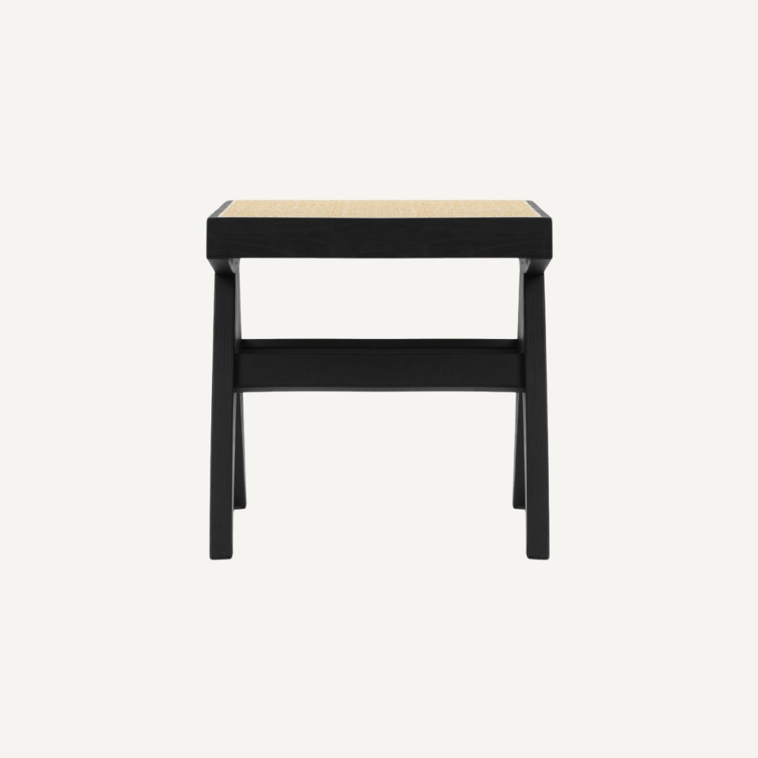 Jeanne low cane stool
