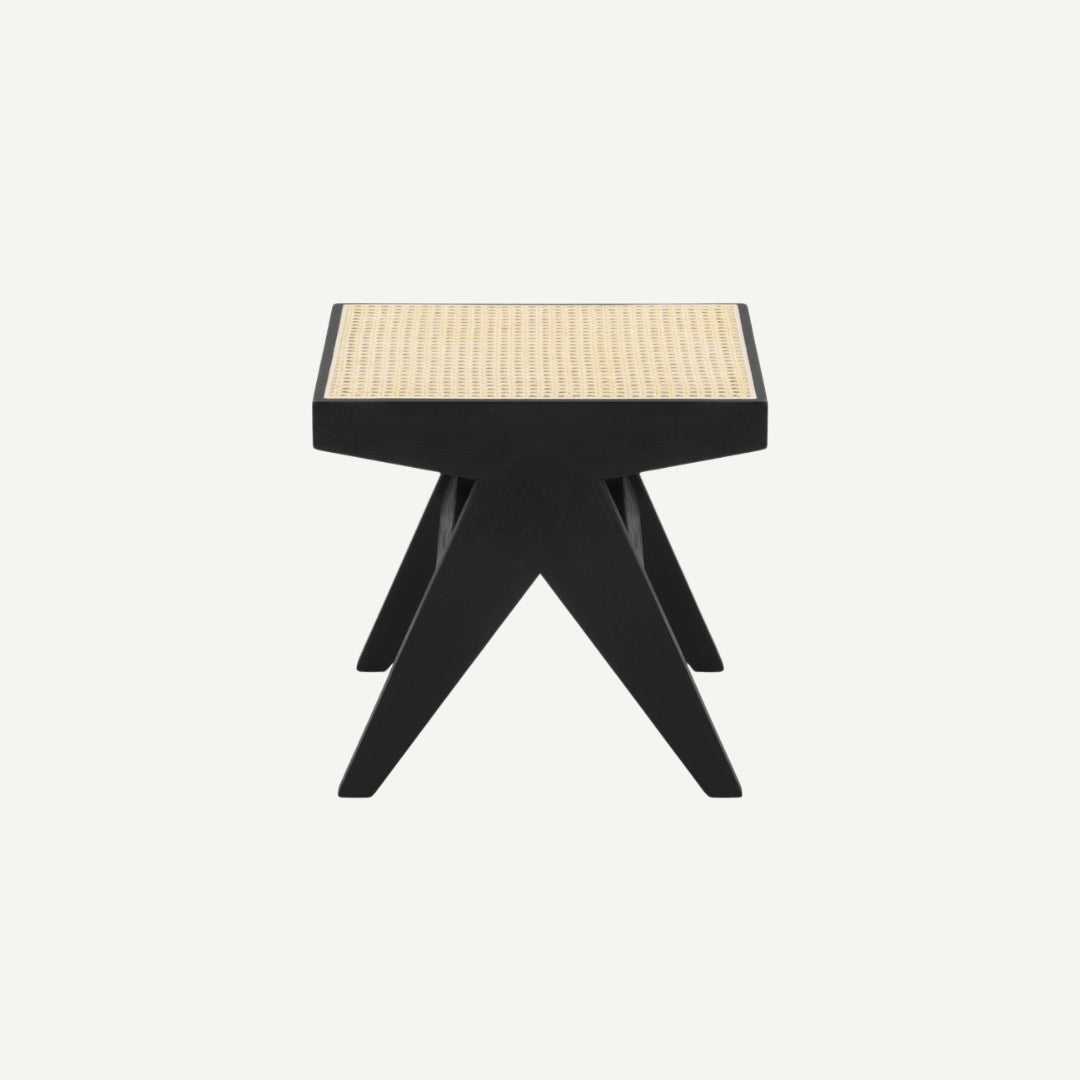 Jeanne low cane stool