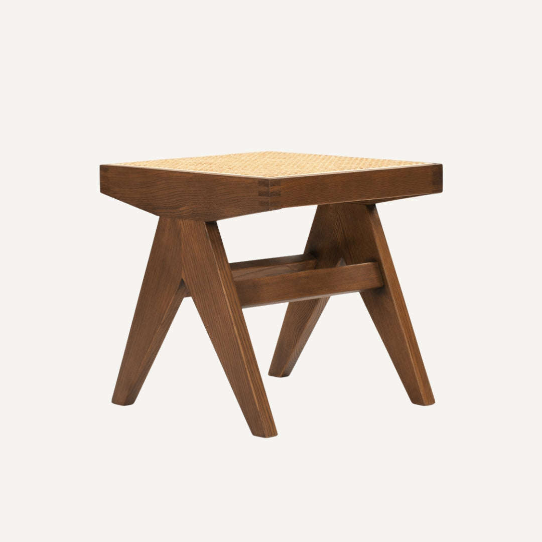 Jeanne low cane stool