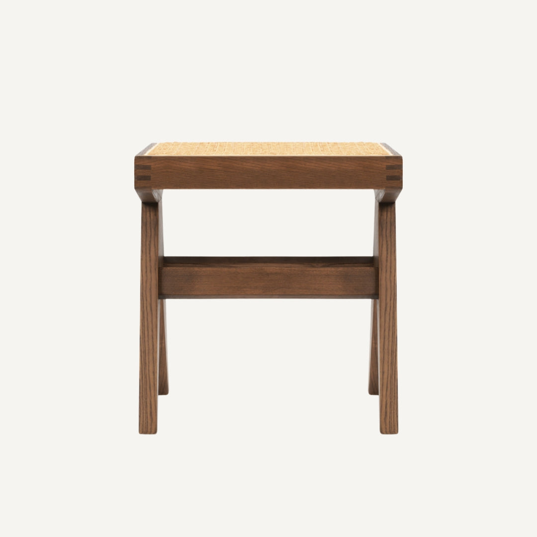 Jeanne low cane stool