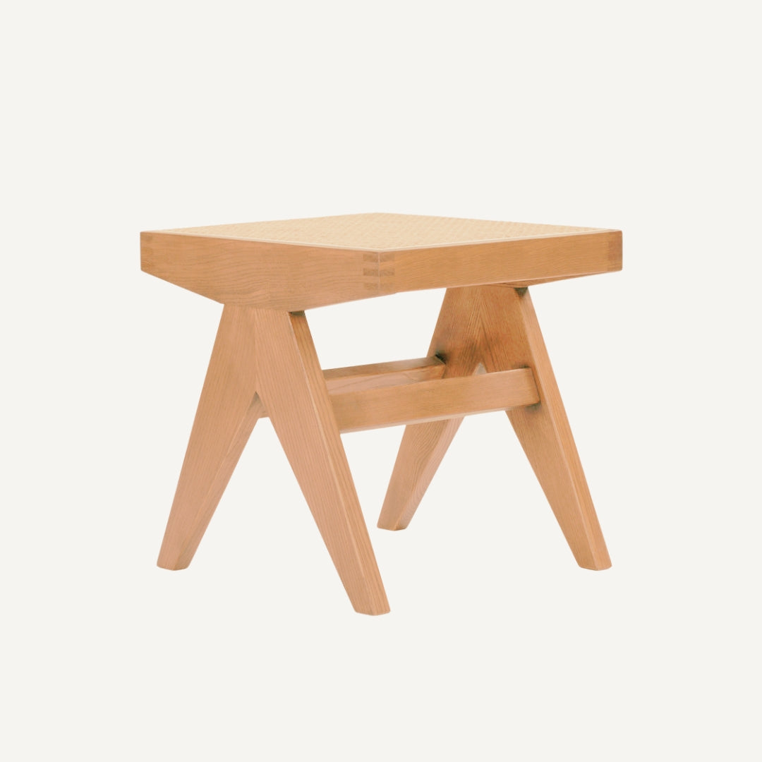 Jeanne low cane stool