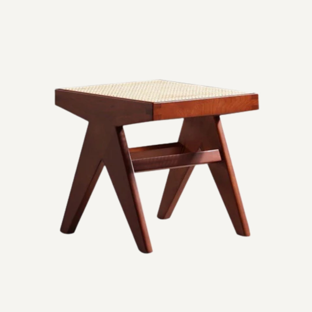Jeanne low cane stool