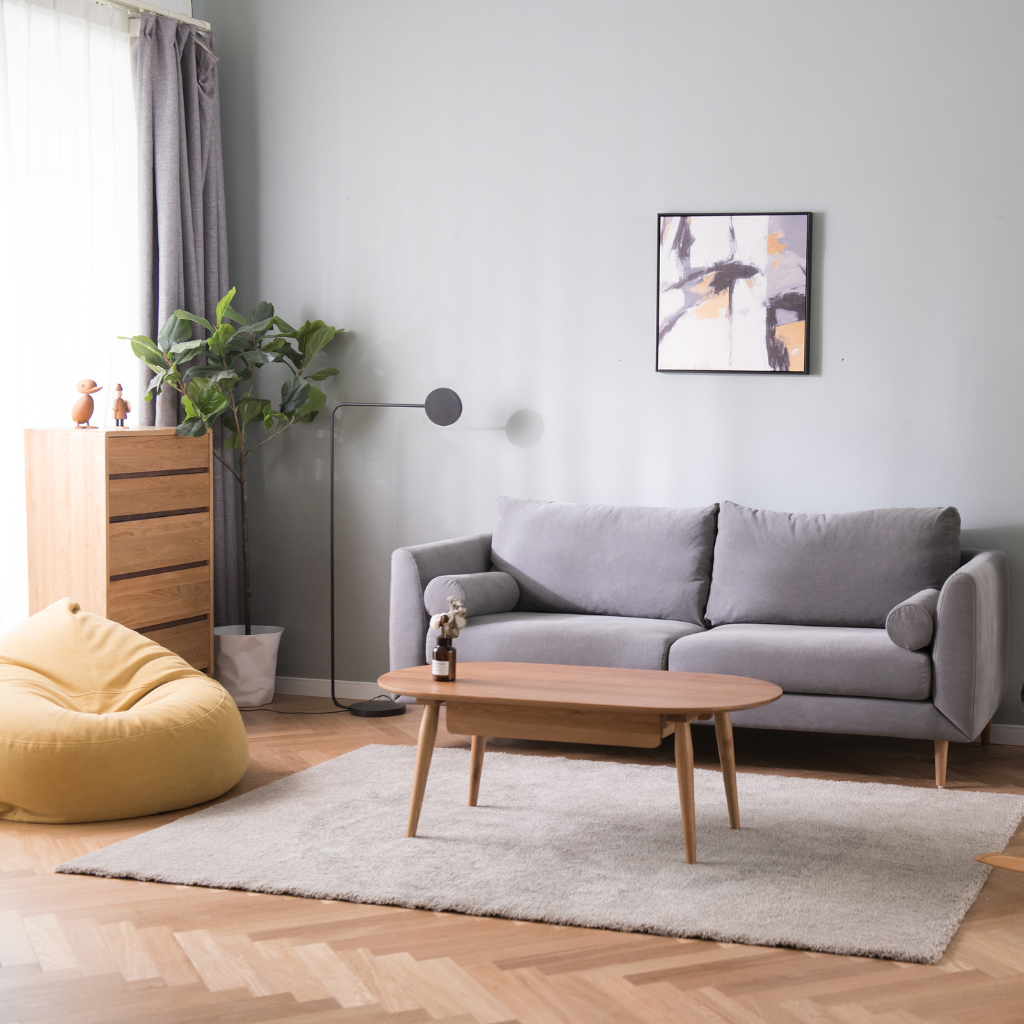 Jones 3-seater fabric sofa