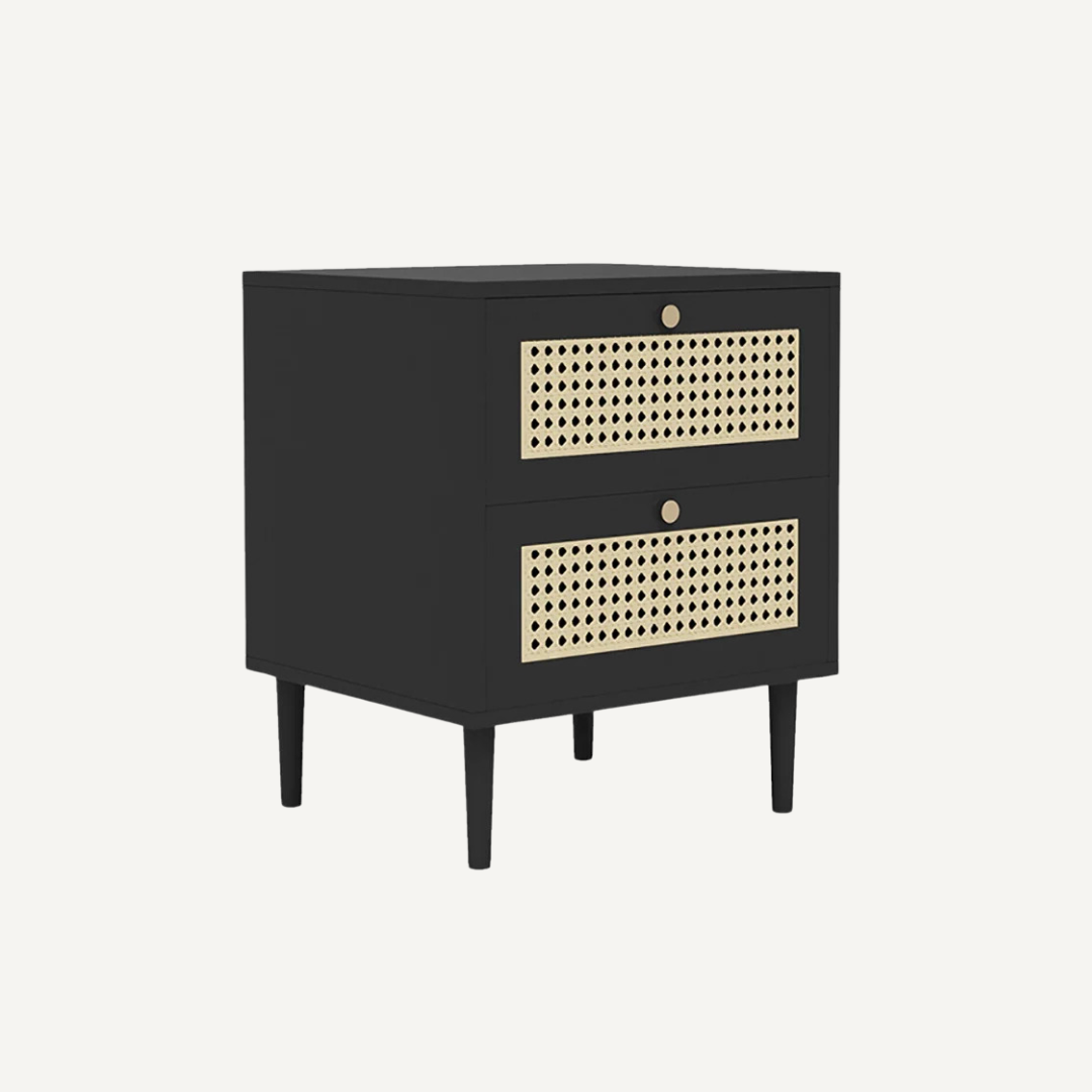 Kate rattan cane nightstand