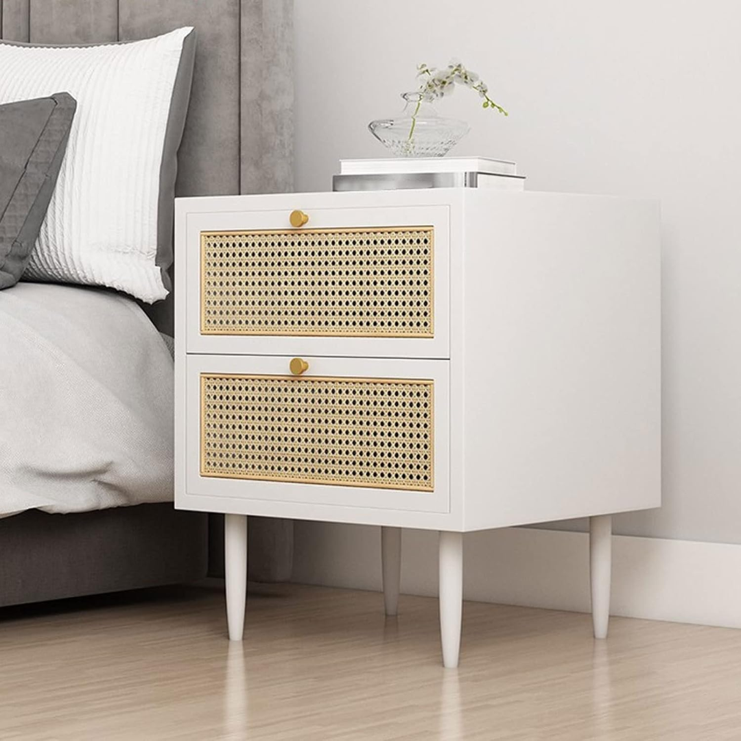 Kate rattan cane nightstand
