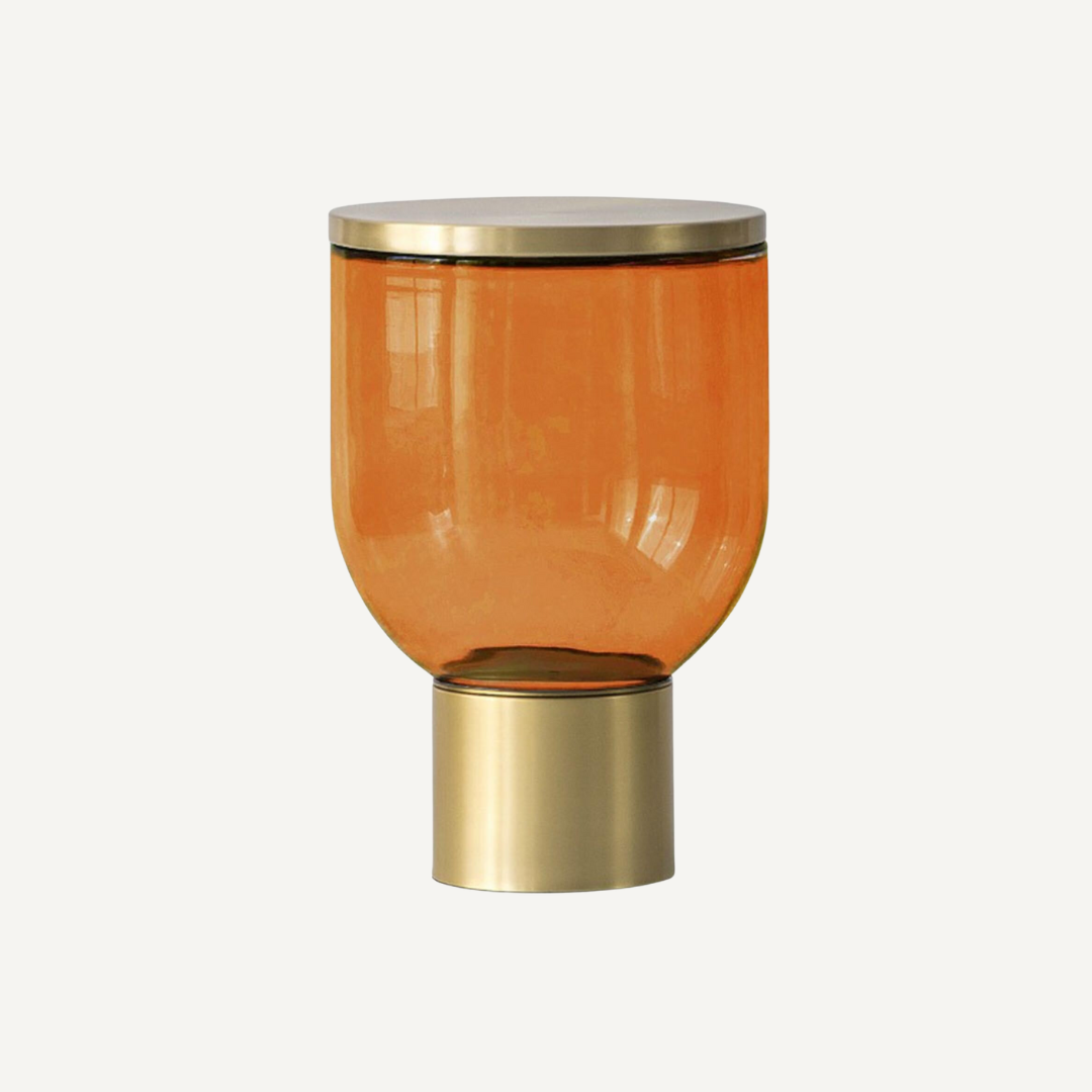 Khon wood and Glass Side table