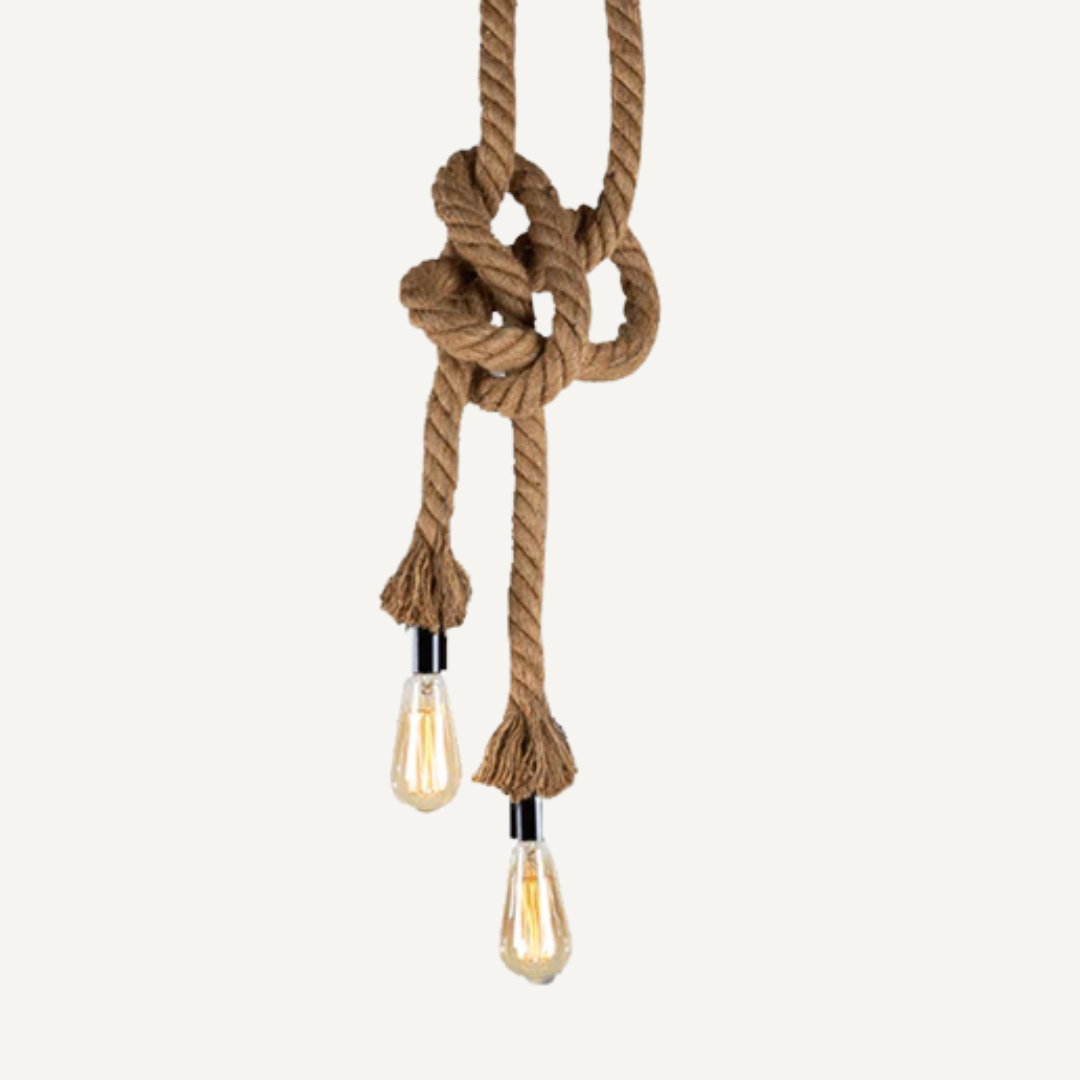 Hemp rope hanginglamp