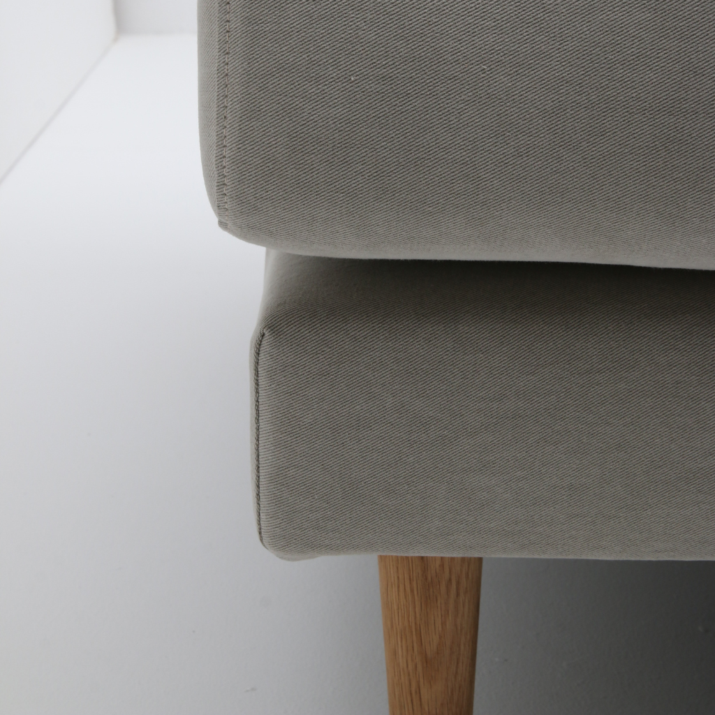 Lena 3-seater fabric sofa