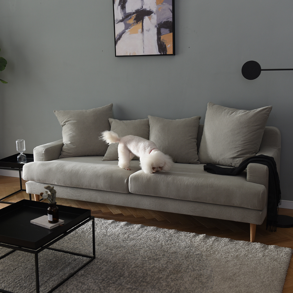 Lena 3-seater fabric sofa