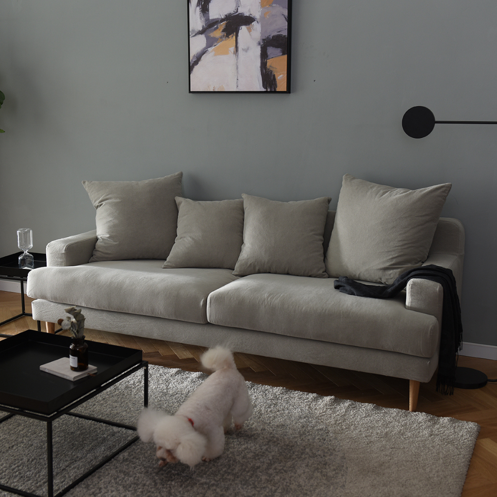 Lena 3-seater fabric sofa