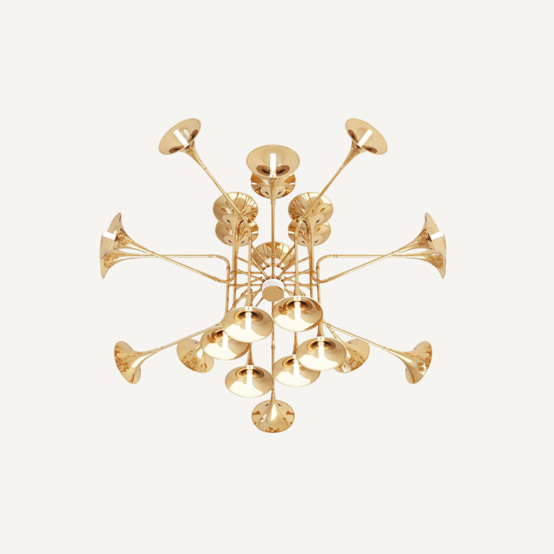 Trumpet Boots Chandelier