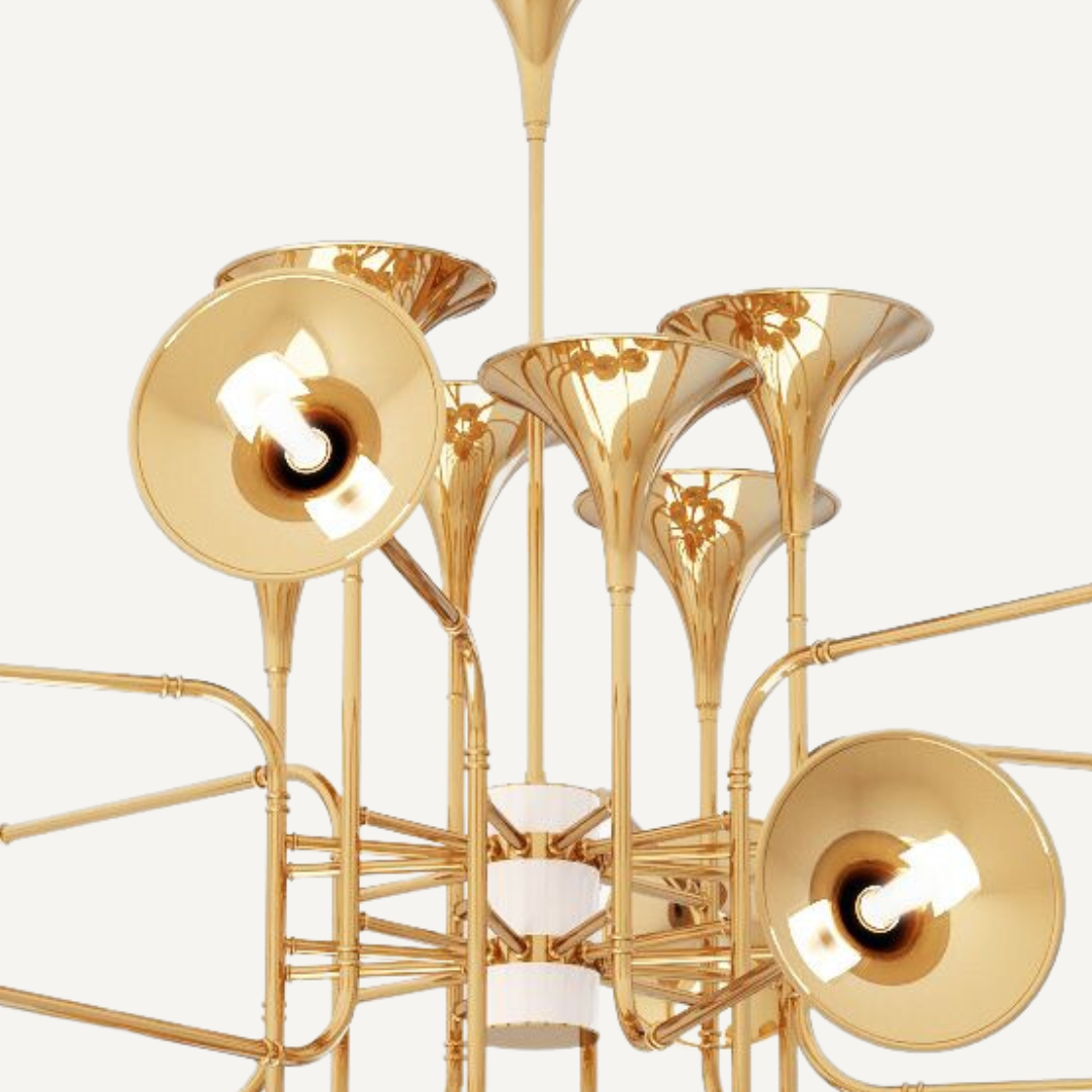 Trumpet Boots Chandelier