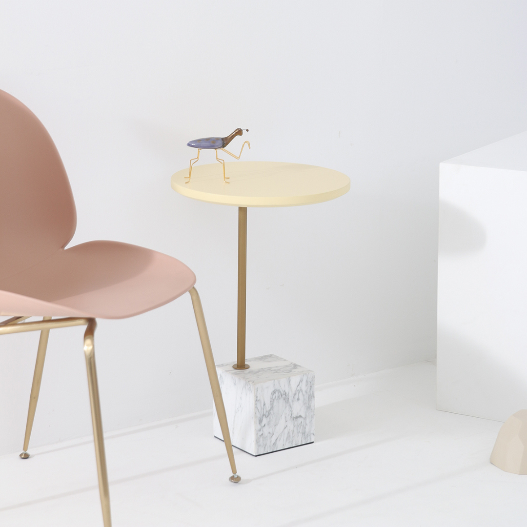 Marble base Side Table - Angelica