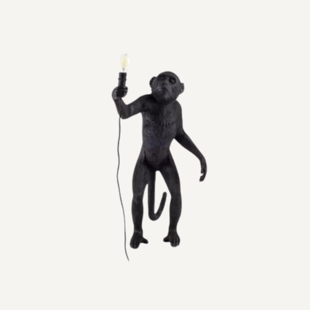 Monkey standing table lamp