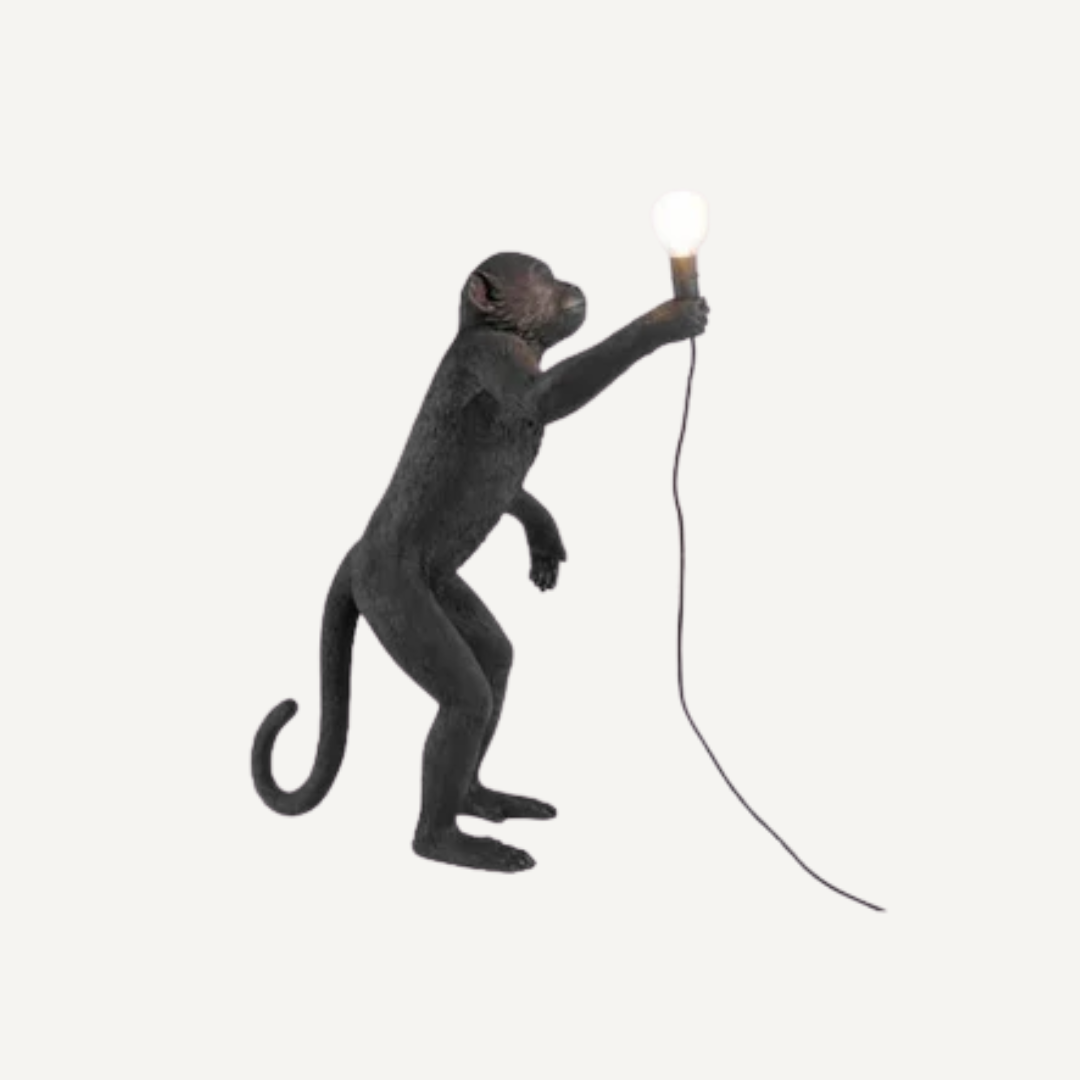 Monkey standing table lamp