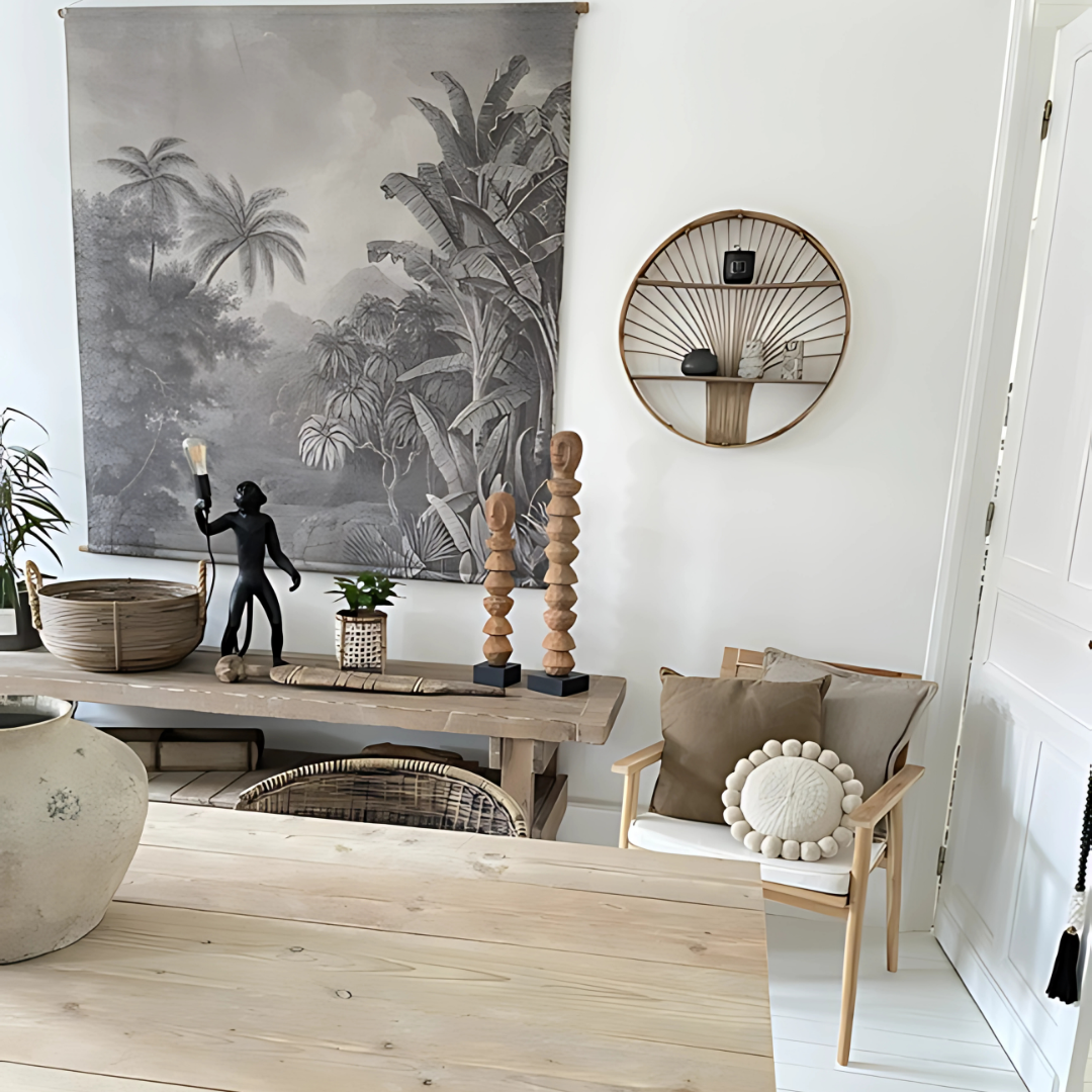 Monkey standing table lamp