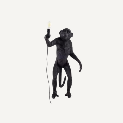 Monkey standing table lamp