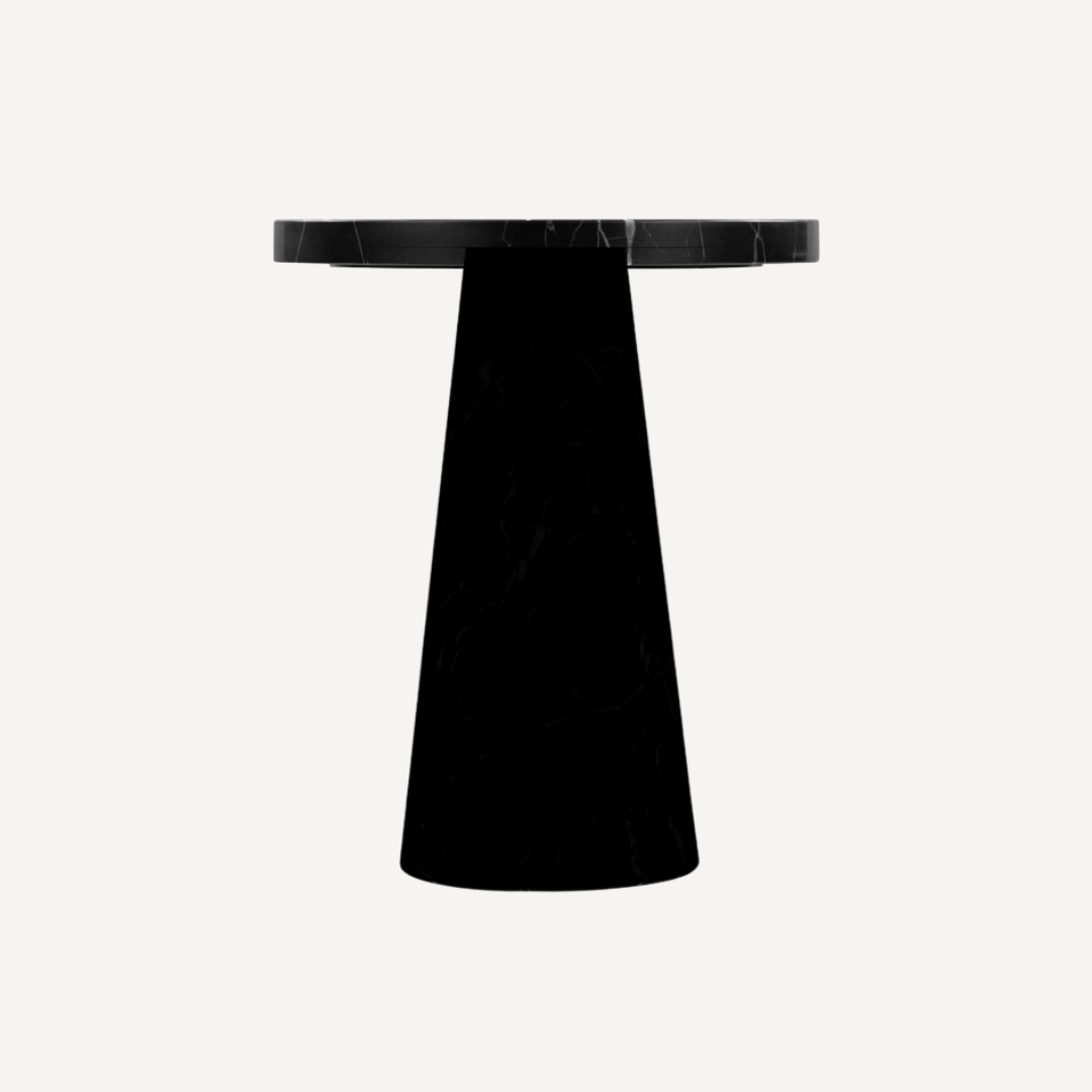 Naida black metal & Marble coffee table