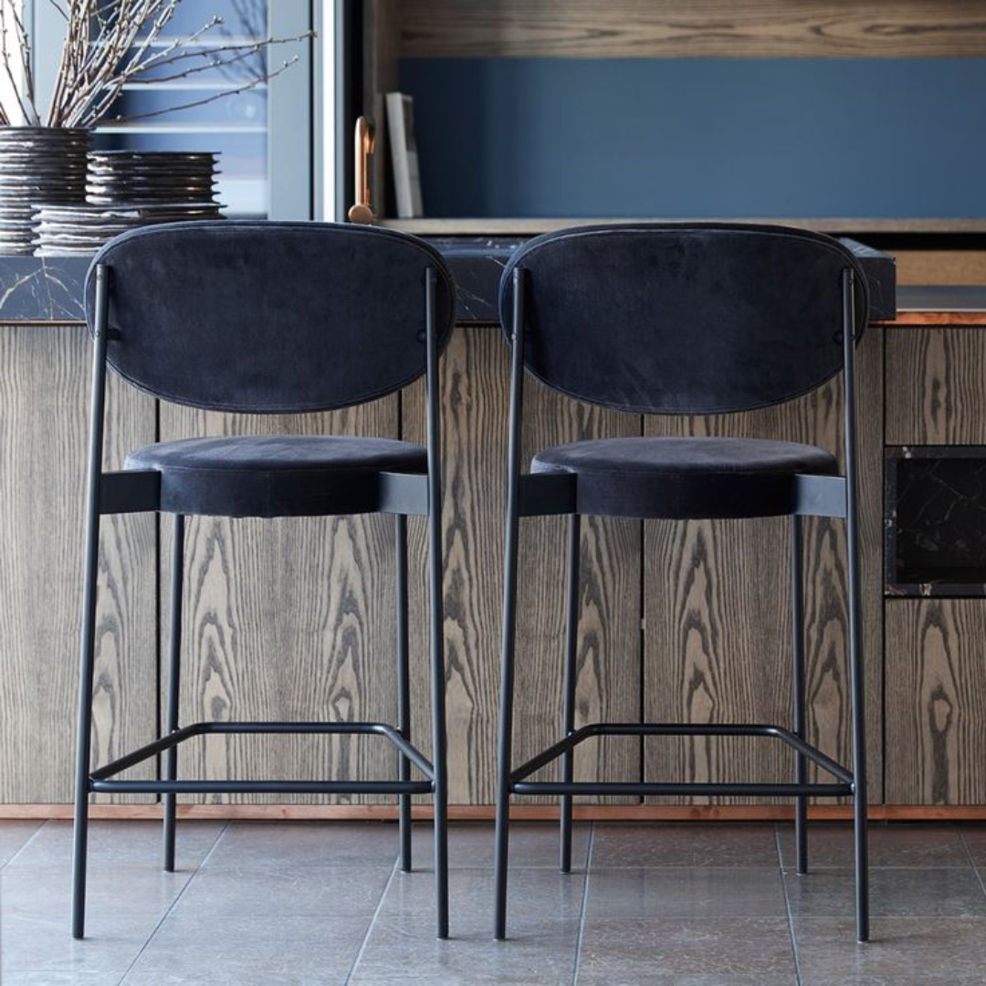 Pandora Upholstered Bar Chair - 75 cm