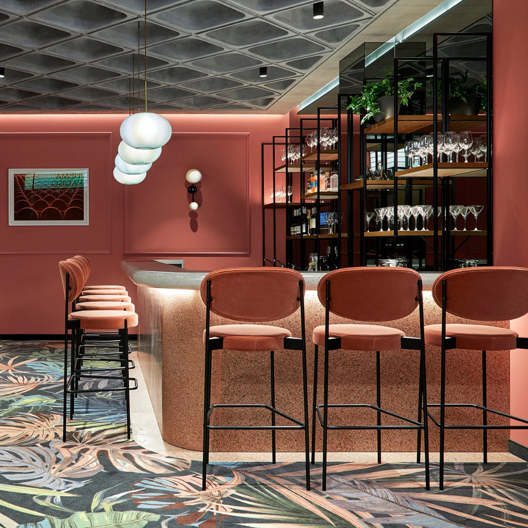 Pandora Upholstered Bar Chair - 65 cm