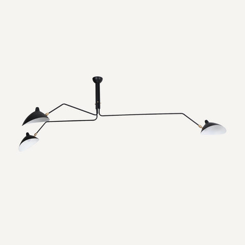 Spider 3 arms Ceiling lamp  Serge Mouille