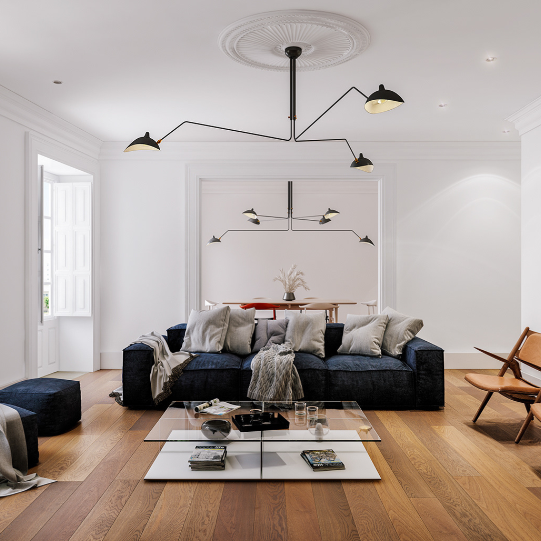 6 arms Ceiling lamp Spider