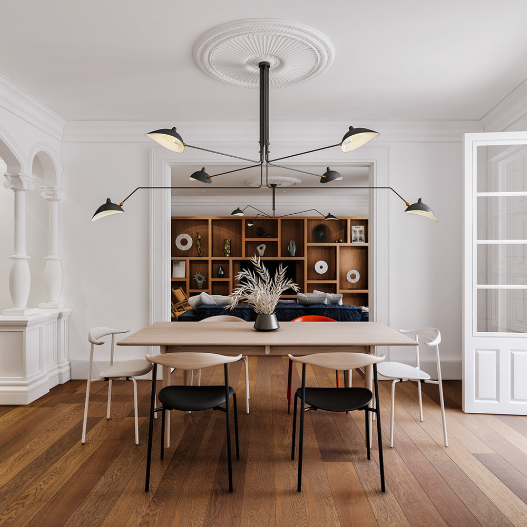 6 arms Ceiling lamp Spider