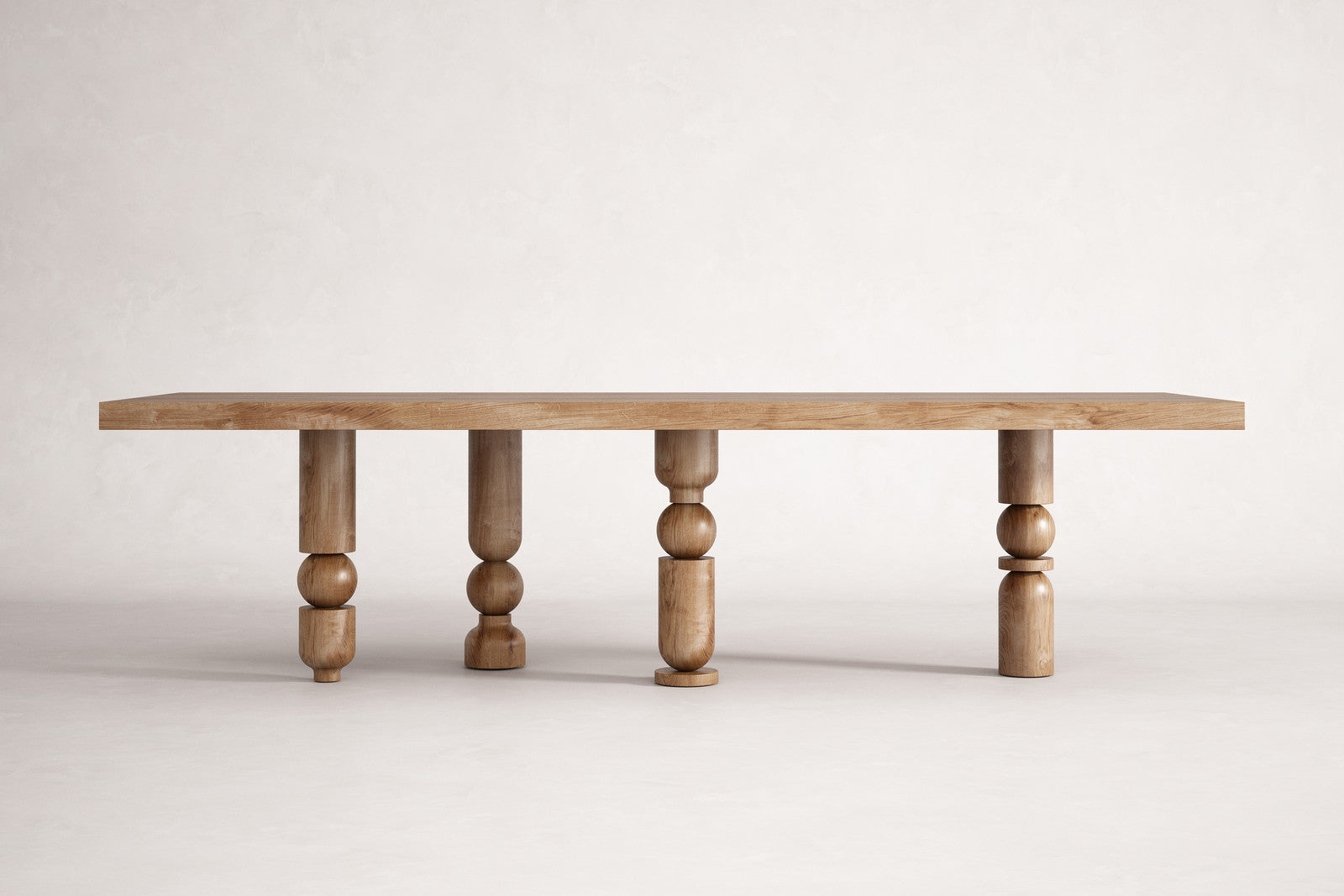 Table rectangulaire de luxe en bois de créateur - Prismo