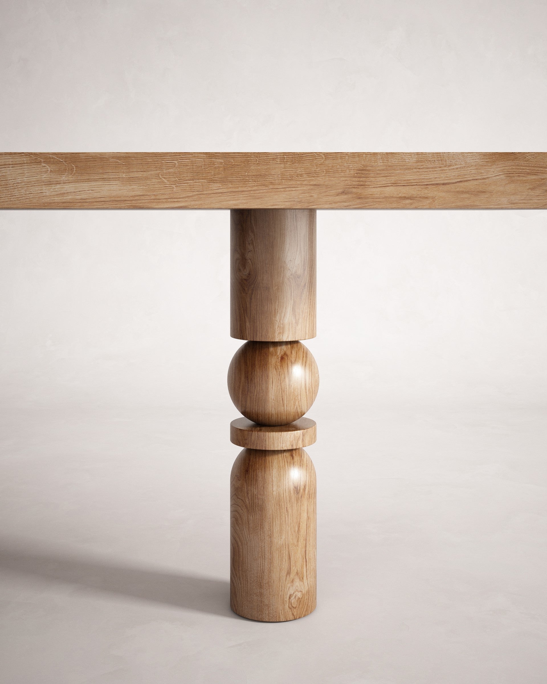 Table rectangulaire de luxe en bois de créateur - Prismo