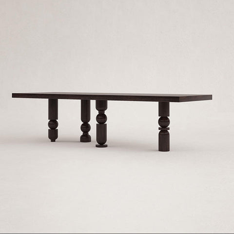 Table rectangulaire design de luxe en bois - Prismo