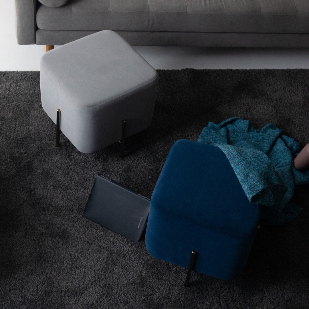 Riga Velvet Stool