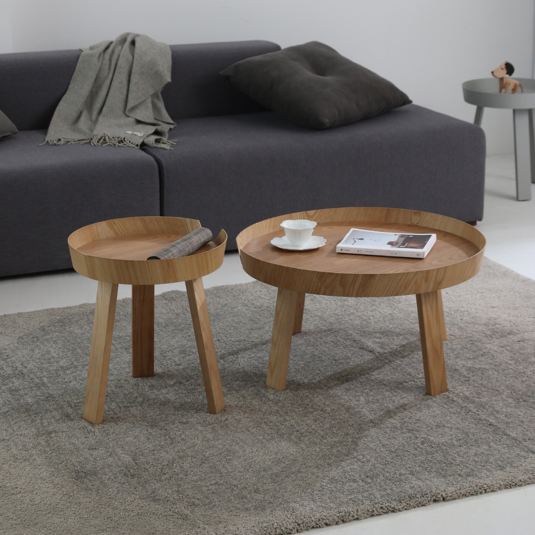 Round Wooden coffee Table - Sowa