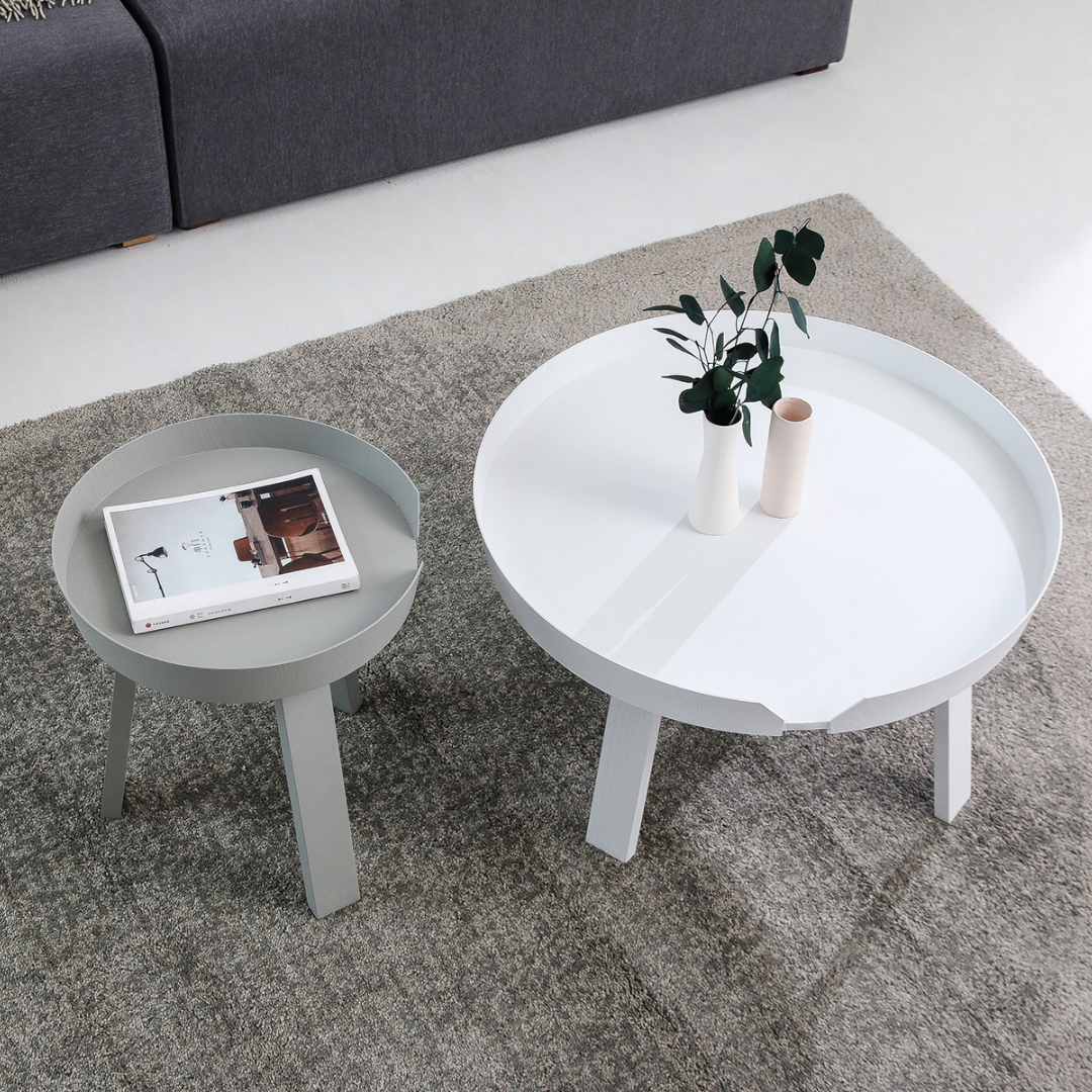 Round Wooden Side Table - Zowa