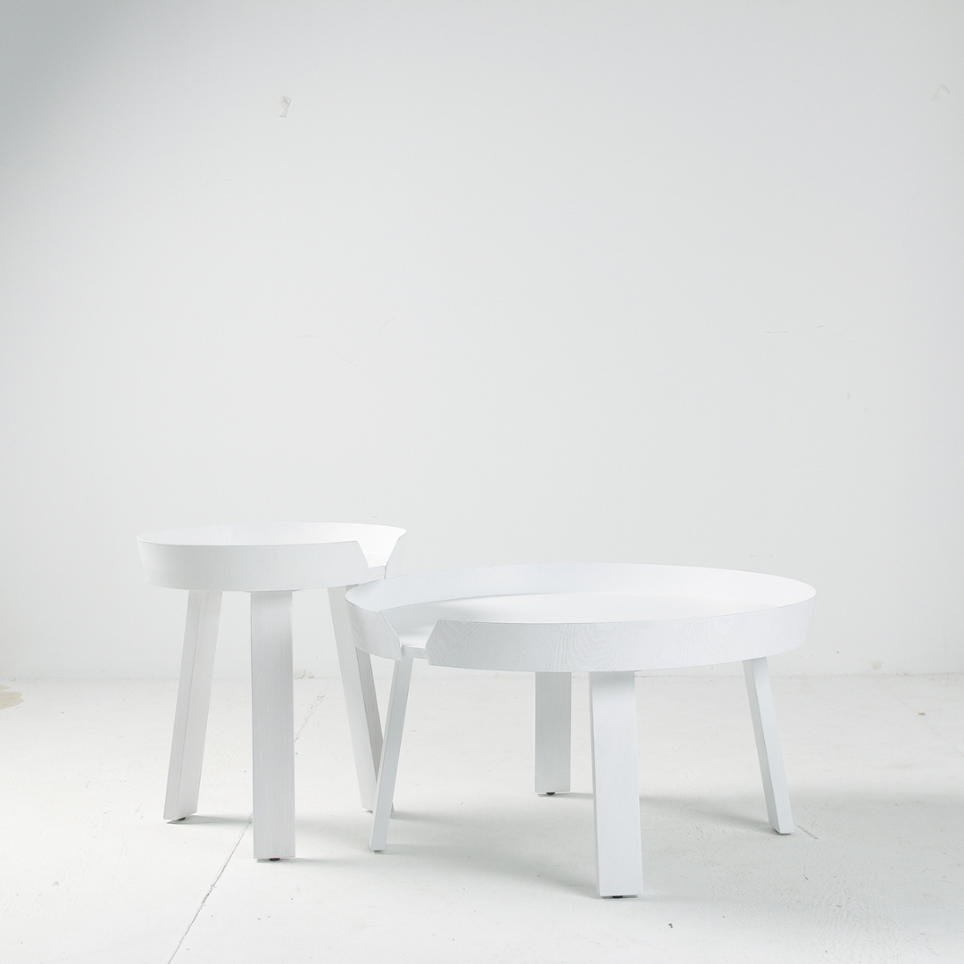 Round Wooden Side Table - Zowa