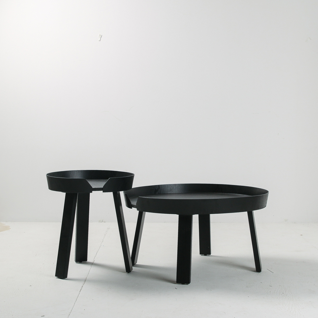 Round Wooden Side Table - Zowa