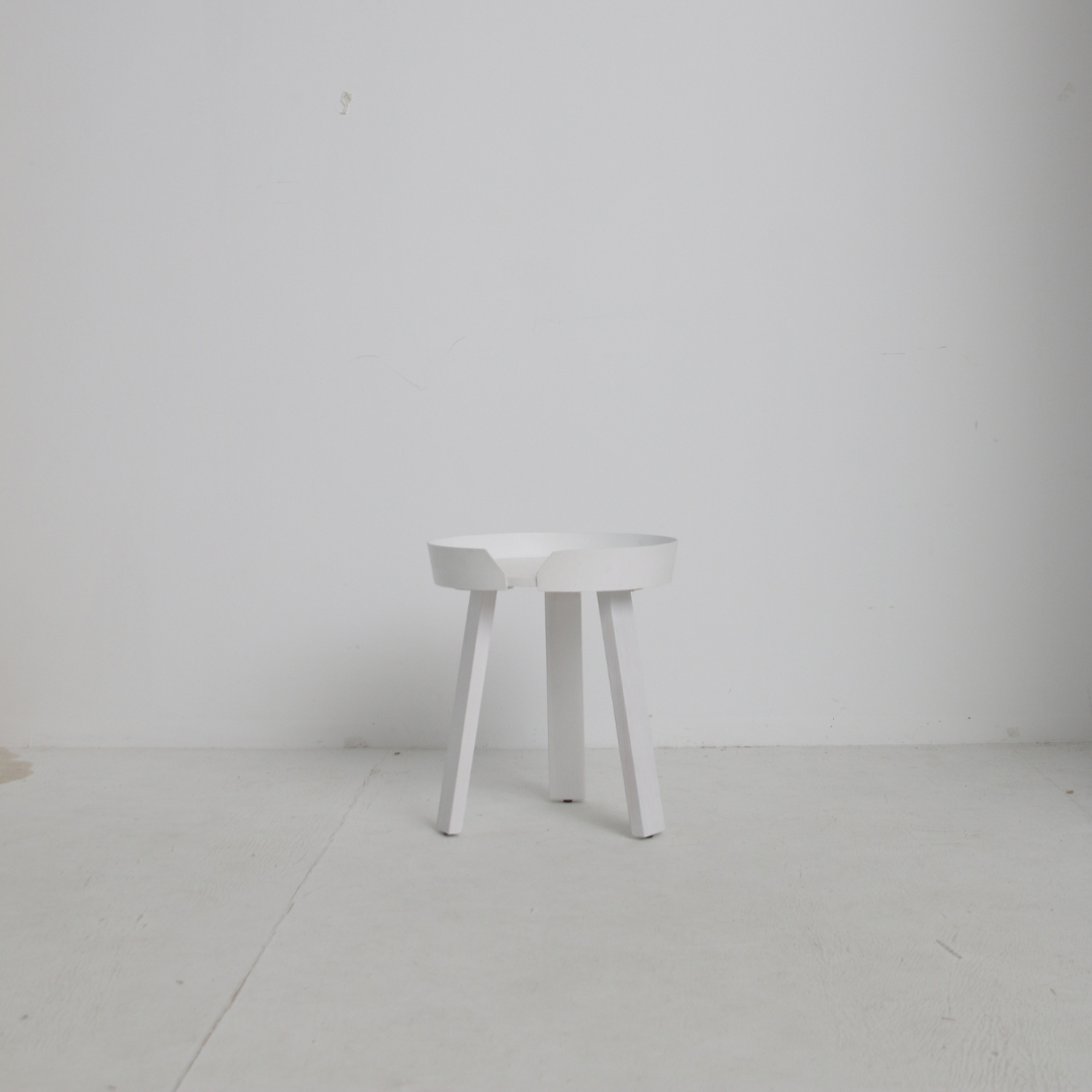 Round Wooden Side Table - Zowa