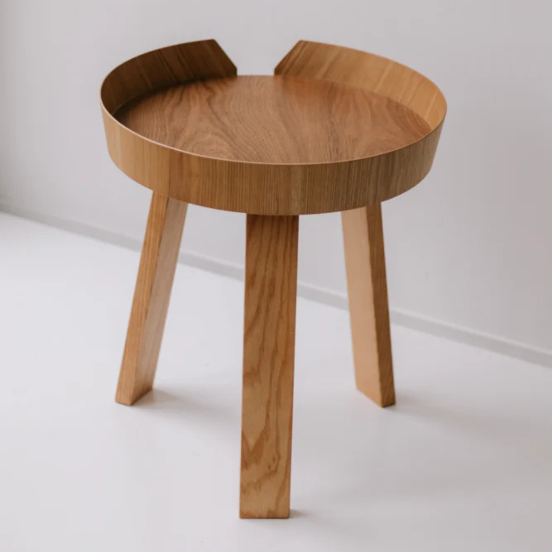 Round Wooden Side Table - Zowa