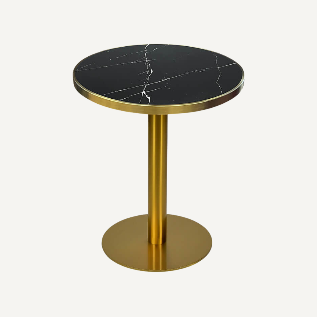 Round marble effect table - Bruno