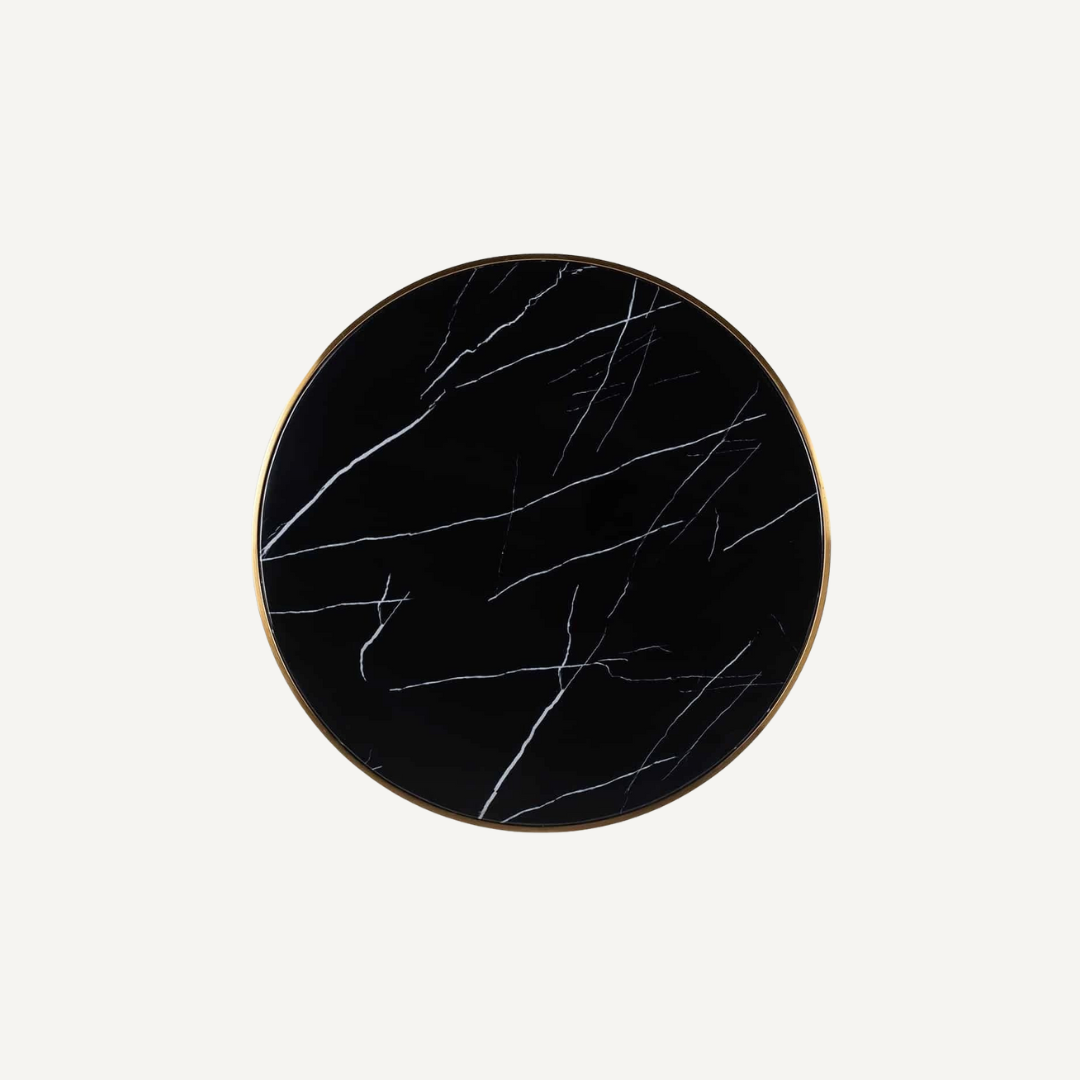 Round marble effect table - Bruno