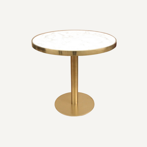 Round marble effect table - Bruno