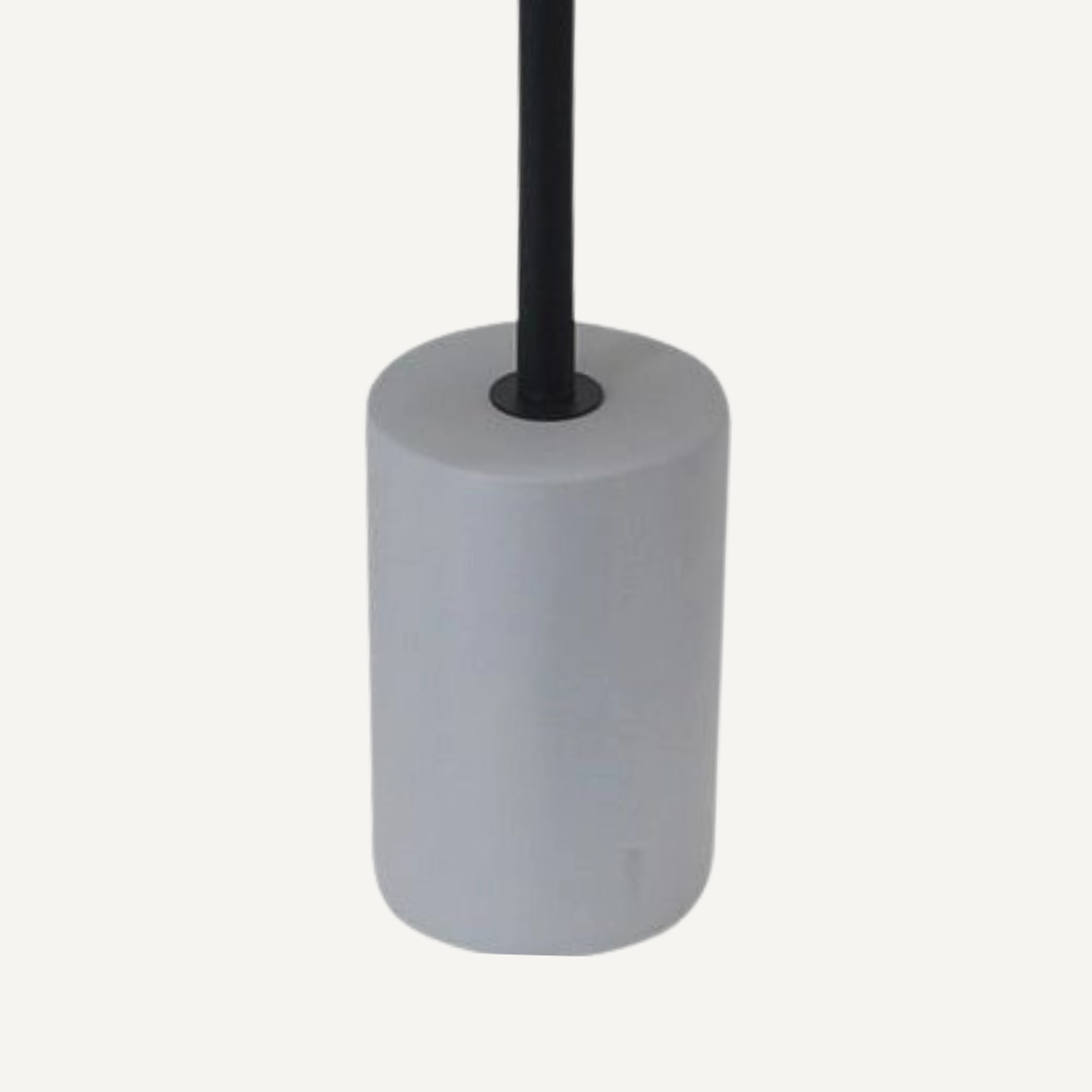 Saliah metal and concrete coffee table