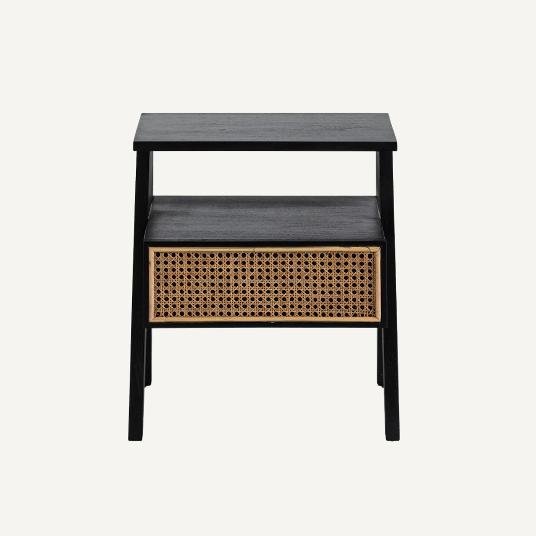 Selena rattan cane nightstand